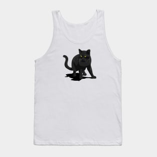 Black Kitty Cat Tank Top